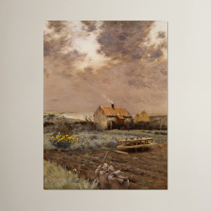 « landscape 1880 », reproduction d’art sur toile enroulée, H 19 po x l 14 po x P 2 po