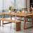 Classic solid wood table set-111363548