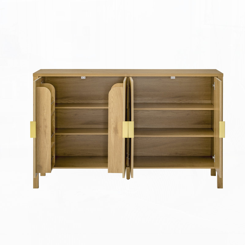 Armoire de rangement 57,5 po Modern, Naturel