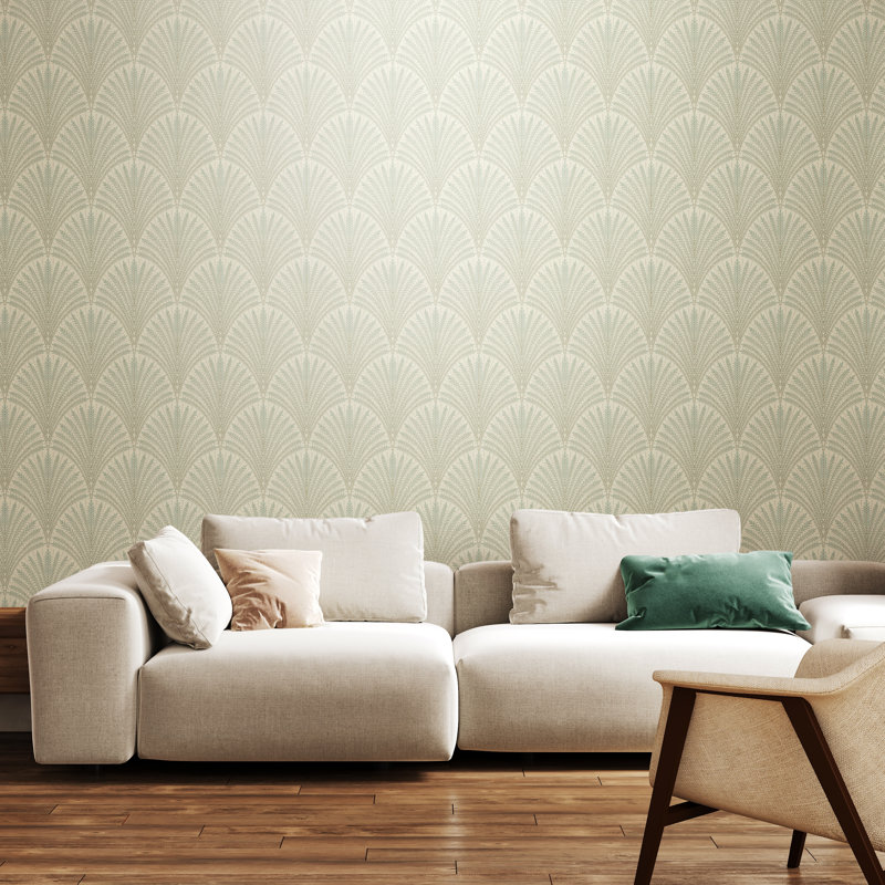 Cipriano 10m x 50cm Matte Wallpaper Roll, Green