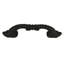 edgar berebi louis xv 3-1/2 inch center to center pull in matte black plate