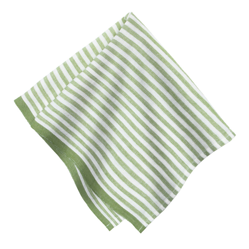 Adamsburg Linen Square Napkins, Basil