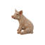 Statue porc assis