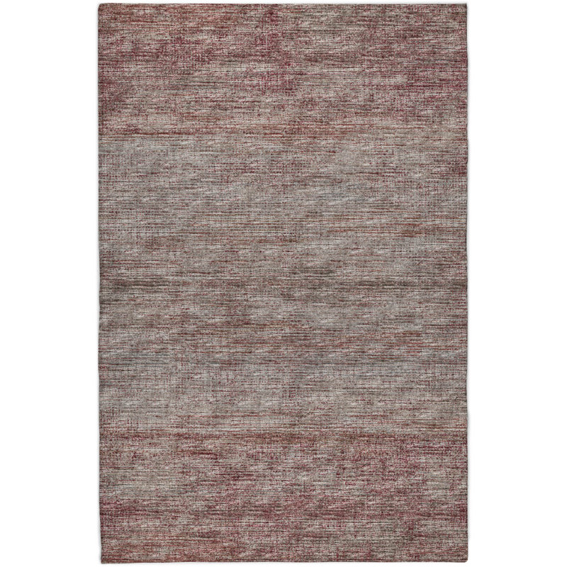 Tapis à poils longs lavable à la machine de qualité supérieure Dream, Bourgogne, 3 pi x 5 pi
