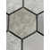 Crema Marfil Hexagon 2" Multi-Finished Marble Mosaic 12"x12" Floor and Wall Tile