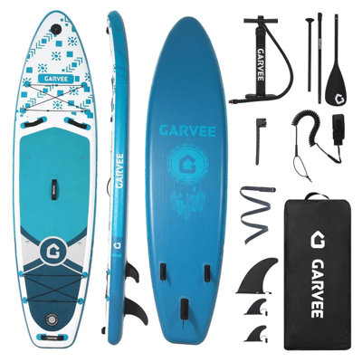 10'6" Inflatable Stand Up Paddle Board Set – Wide Stable SUP with Anti-Slip Deck, Camera Mount, Premium Accessories for Adults & Youth