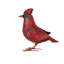 Grande statue de cardinal en métal