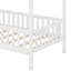 Lit simple en bois avec clôture-1973507808