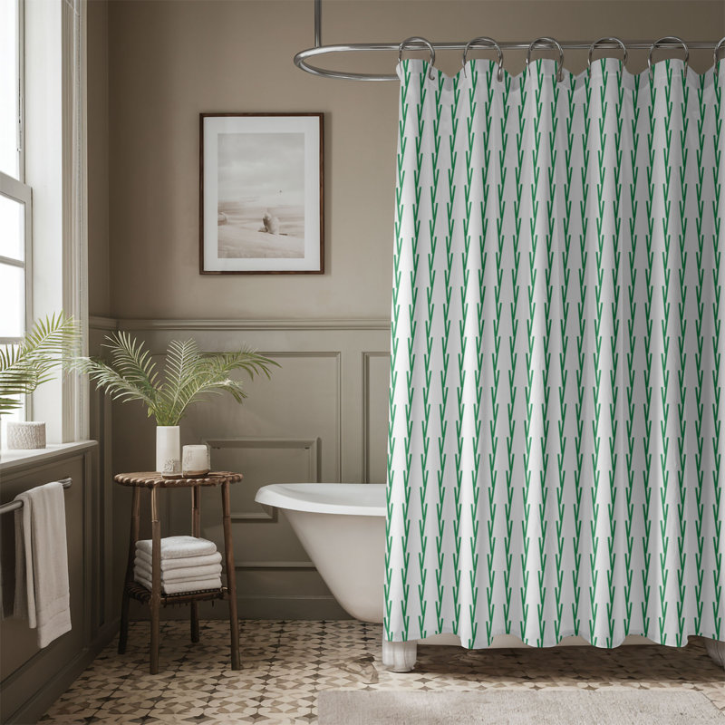 Green Plan - Premium Shower Curtain_0187, 74"H x 71"W