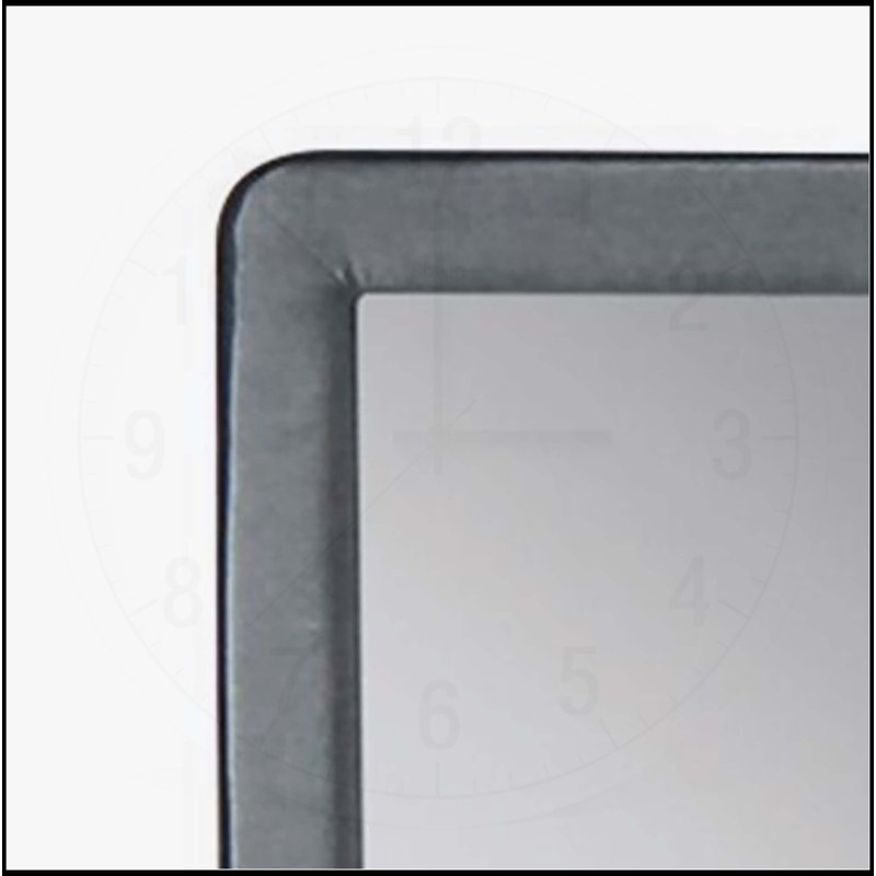 Valda Light Gray Fabric Mirror