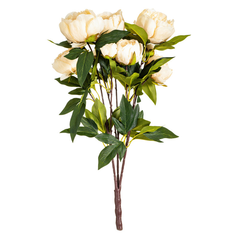 Pivoine artificielle 23 po, Beige