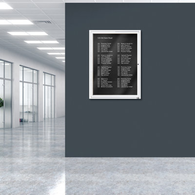 AARCO No Felt Metal Letter Board
