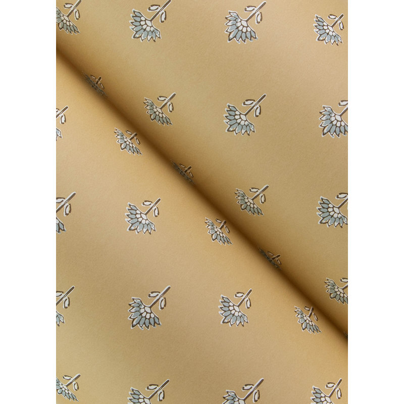 Papier peint floral Surdiva, Jaune