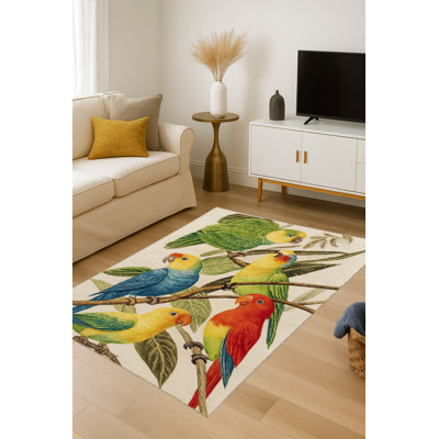 Tapis tissé à la crème Mosso