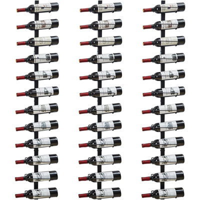 Étagère à vin murale, support de rangement et présentoir à bouteilles de vin modulaire à monter soi-même pour la cuisine, la salle à manger, le bar et la cave à vin