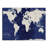 " Navy Blue World Map "-568611797