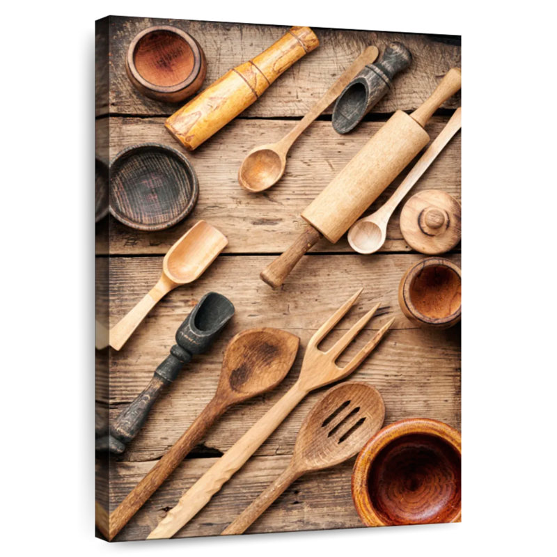 Senne Wooden Kitchenware, 39" H x 26" W