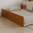 Orlando Solid Wood Platform Bed with Footboard & Twin Trundle-96140348