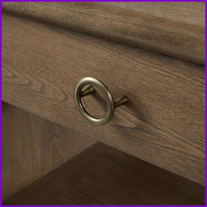 Table basse Latte Elm Veneer Tablette