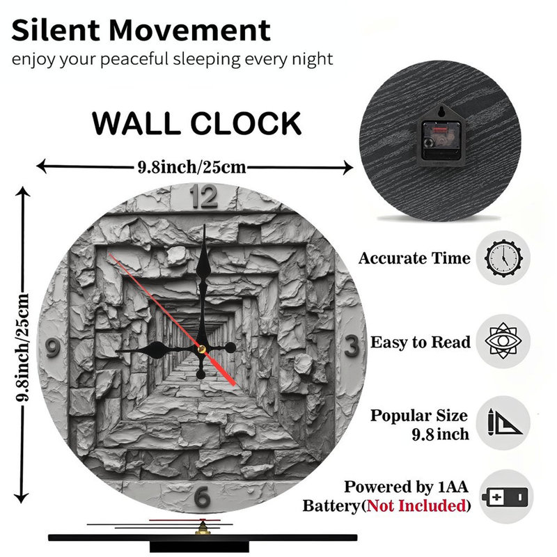 Horloge murale géométrique