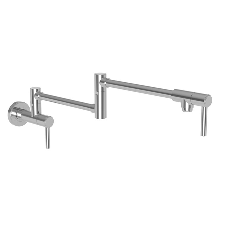 Seager Wall Mount Pot Filler, Polished Chrome