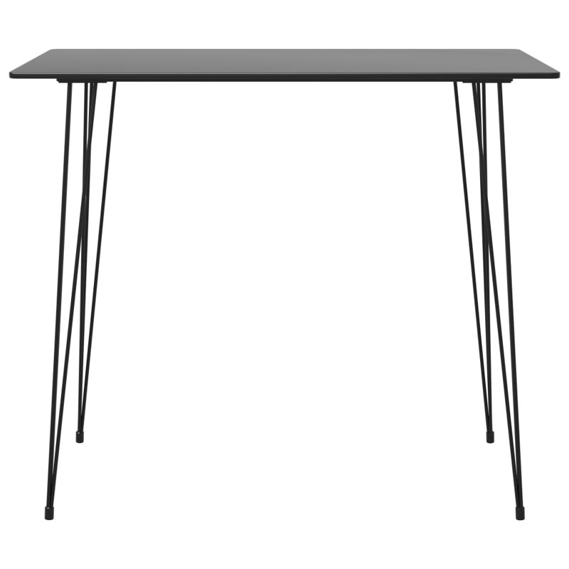 Camryne Metal Base Dining Table, Black