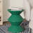 Michailo 15" Modern Hourglass Plastic Side Table, Waterproof Outdoor Patio End Table & Bedroom Nightstand-2089582701