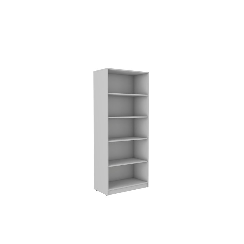 Genan 190.1cm H Standard Bookcase, Artisan Oak, 190.1cm H x 79.9cm W x 42cm D
