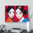 Portrait Of Two Geisha - Wrapped Canvas Print-225112809