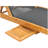 Hammond Outdoor Teak Wood Chaise Lounge with Table