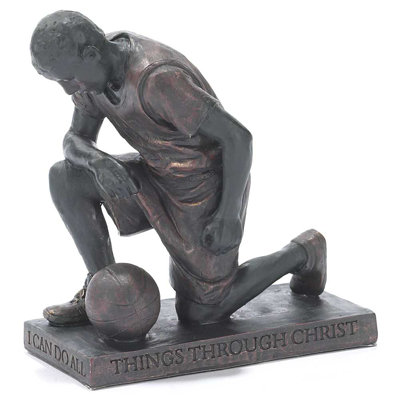 Figurine Manion priant pour joueur de basketball