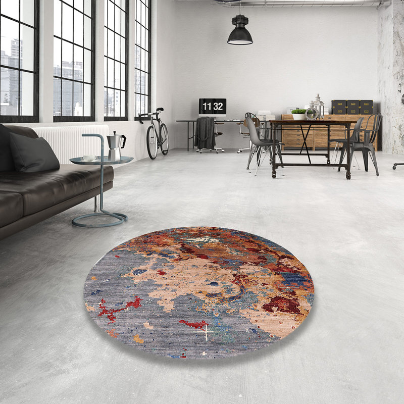 Moroccan Indoor Rug, Round 7'