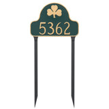 Shamrock 1-Line Lawn Address Sign