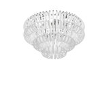 Ecos Ceiling Lamp 90 Crystal Striped Glass Matt Bronze 2 E26 Ul
