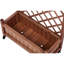 Lit de jardin surélevé avec treillis - paquet de 2 - jardinière en bois pour l'extérieur et support pour plante