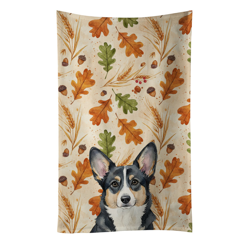 Serviette de cuisine tricolore Sheltie, Cardigan noir et blanc Welsh Corgi