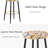 Upholstered With  Footrest For Kitchen Island Bar Stools (Set of 6)-481976812