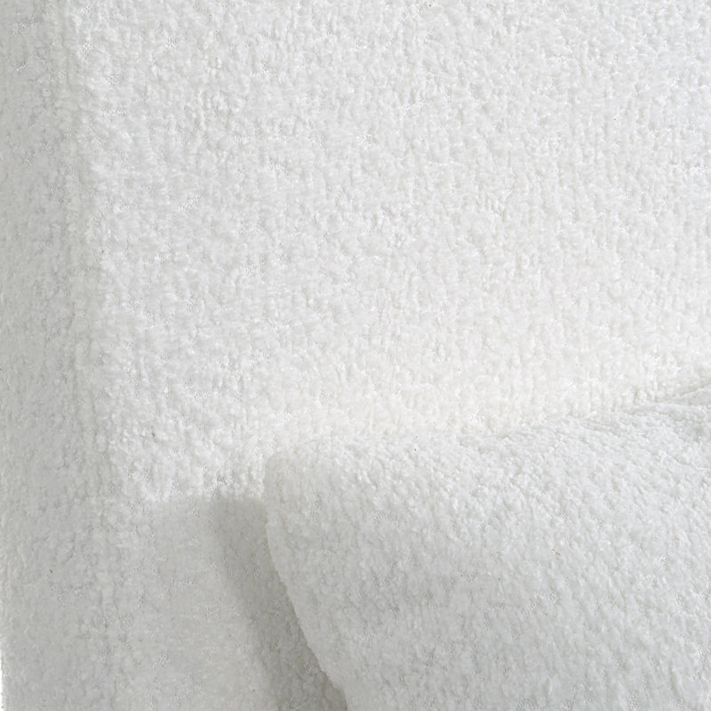 Chaises de salle à manger Beulah, Polyester blanc