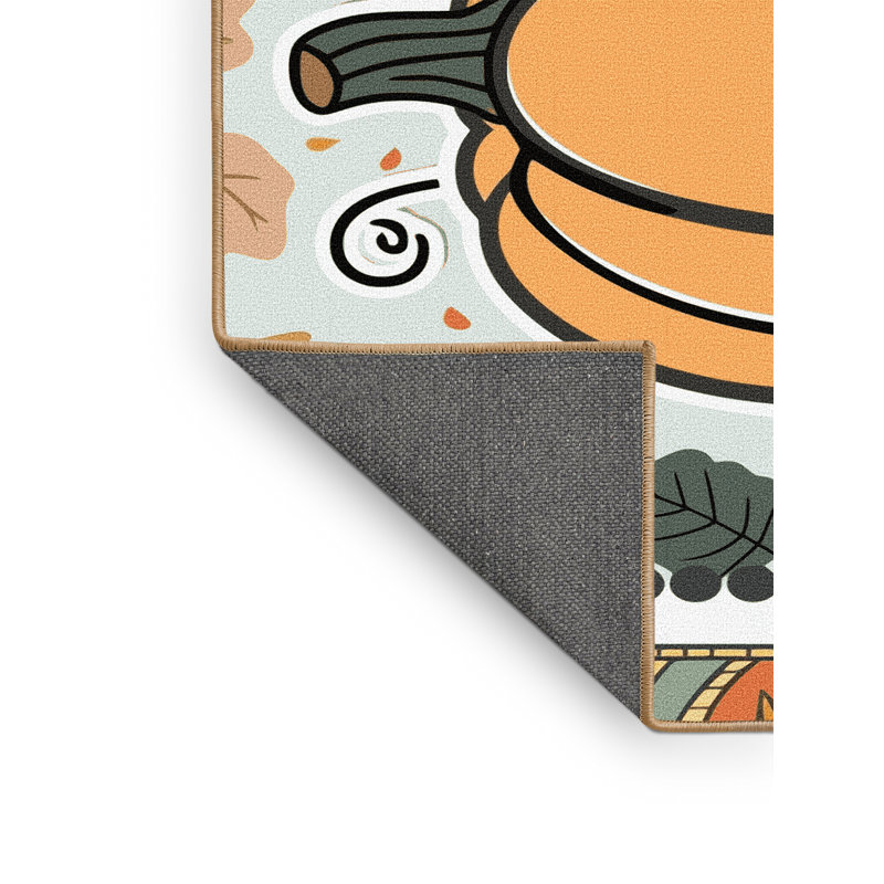 Tapis de vacances d'Halloween The Holiday Aisle®, Rectangle 5 pi x 7 pi