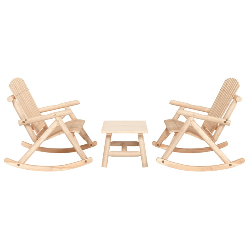 Solid Wood 4 - Person Seating Group, Natural