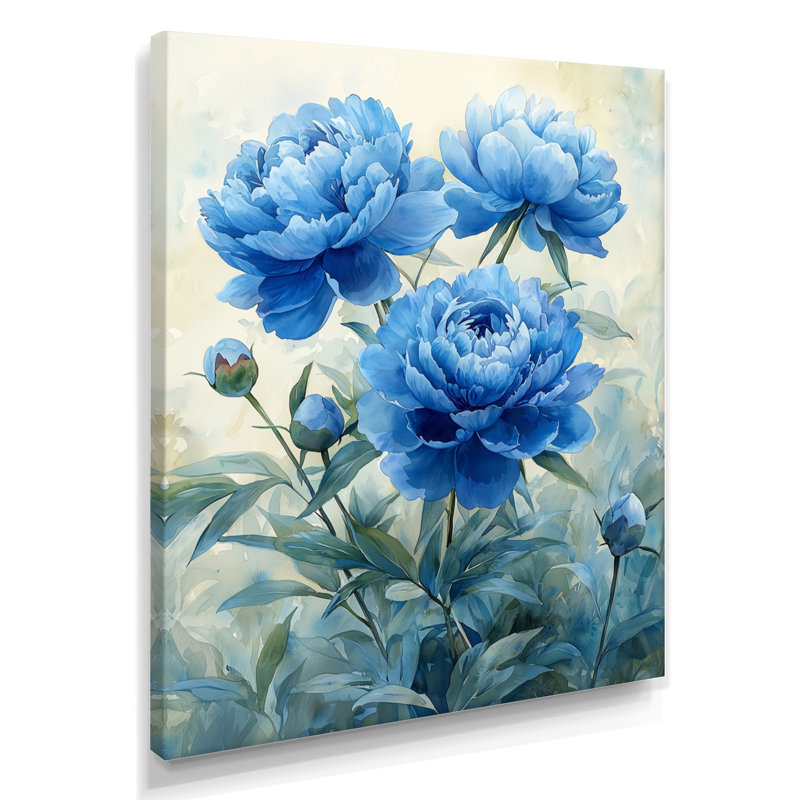 Jacquelle - salon d'art mural floral, H 40 po x l 30 po, Toile tendue, Ne s’applique pas