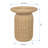Buru Round Wicker Side- & End-Table, Natural