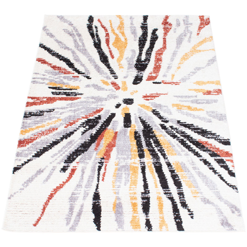 Abstract Indoor Rug, Rectangle 6'7" x 9'6"