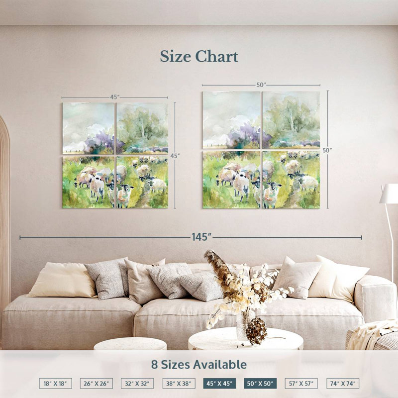 Brampt Spring Flock, 50" H x 50" W