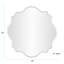 Grand miroir festonné sans cadre-101289942