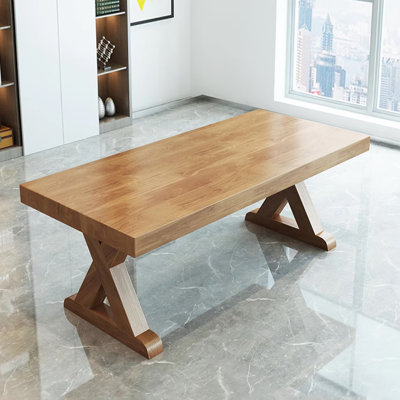 All Solid Wood Simple Modern Home Office Large Board Long Table