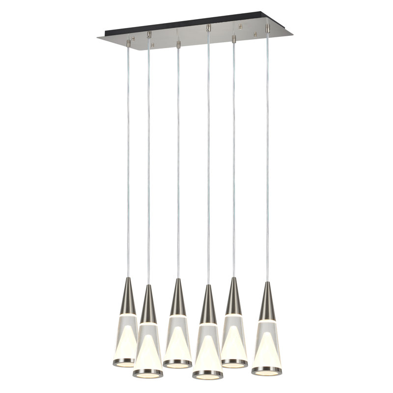 Luminaire suspendu en grappe 6 lumières