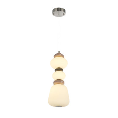 Strata Pendant - Satin Nickel - 19.65"H