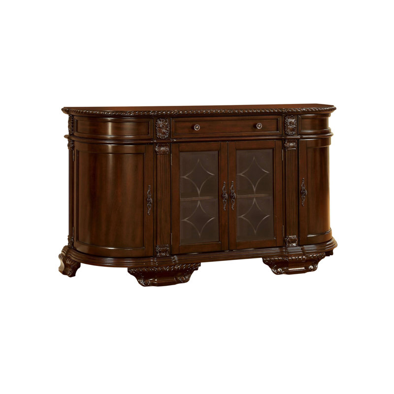 Desserte traditionnelle l 65,4 po cerise brune