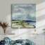 «Coastal Blues» aquarelle I-Premium, toile tendue avec châssis - prête à être accrochée